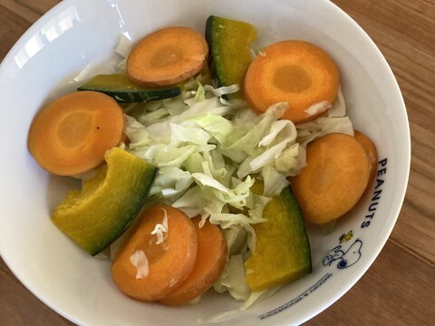 夏やさいの簡単むしサラダ